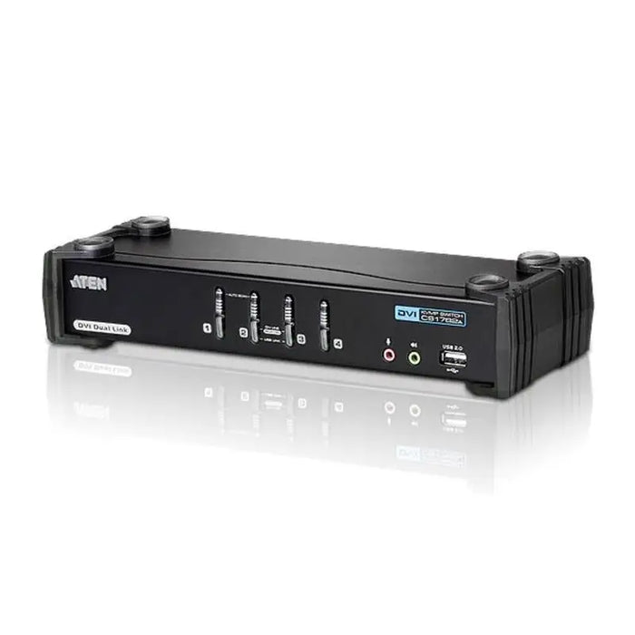 KVMP switch ATEN CS1784A 4-port USB DVI Dual Link Audio - KVM Суичове<<<Мрежово оборудване<<<ValiAPI&&&Switch