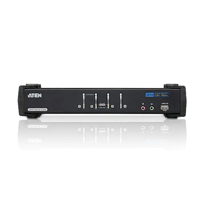 KVMP switch ATEN CS1784A 4-port USB DVI Dual Link Audio - KVM Суичове<<<Мрежово оборудване<<<ValiAPI&&&Switch