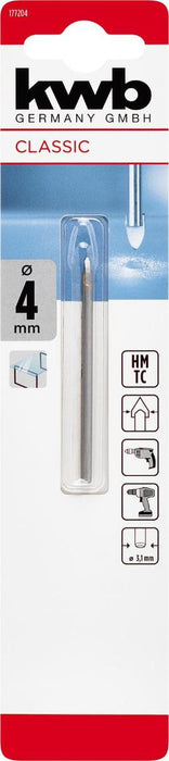 GLASS DRILL BIT 4MM KWB