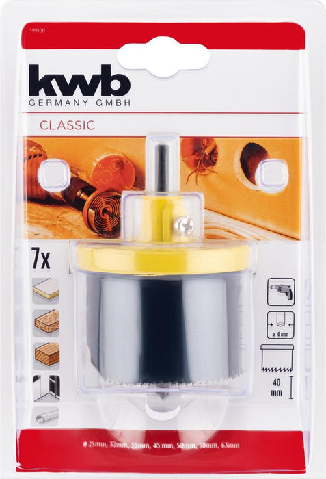 25-63X40MM 7PCS KWB BORING CROWN SET