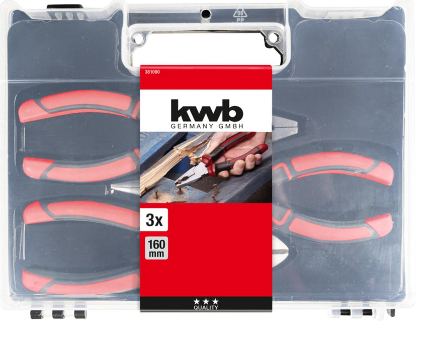 PLIERS SET 3PCS KWB