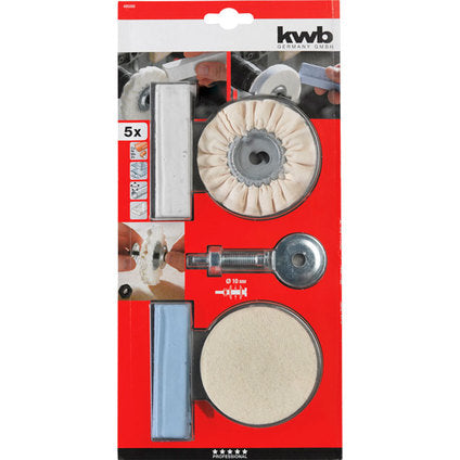 5 PIECE POLISHING KIT KWB