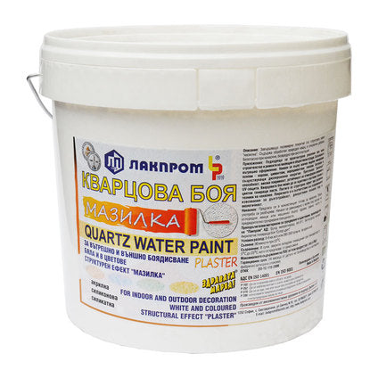 QUARTZ SILICONE EMBOSSING WHITE PAINT 4.6 L LACKPROM