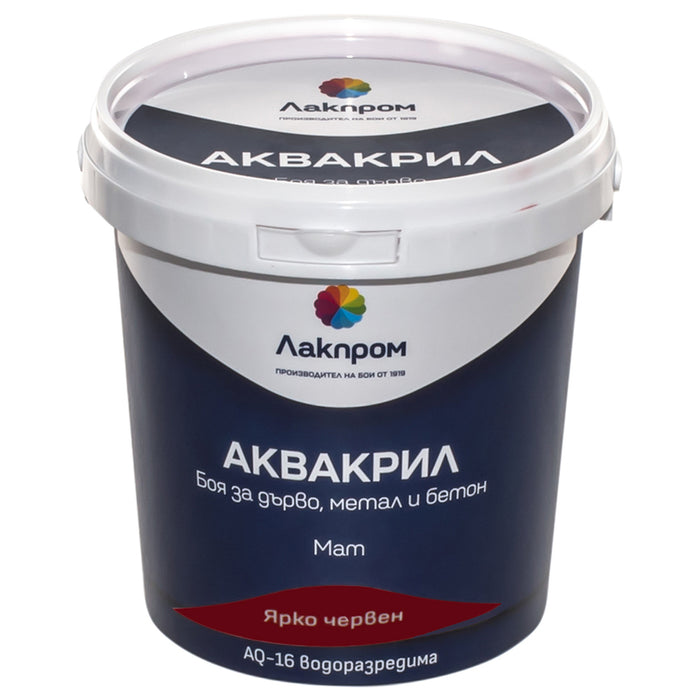 AQUACRYL AQ-16 PAINT FOR WOOD METAL AND CONCRETE LACKPROM