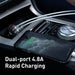 Ładowarka samochodowa Baseus z wyświetlaczem 2x USB 4,8A 24W (srebrna) - Car charger<<<Основна<<<DunaXML&&&Car