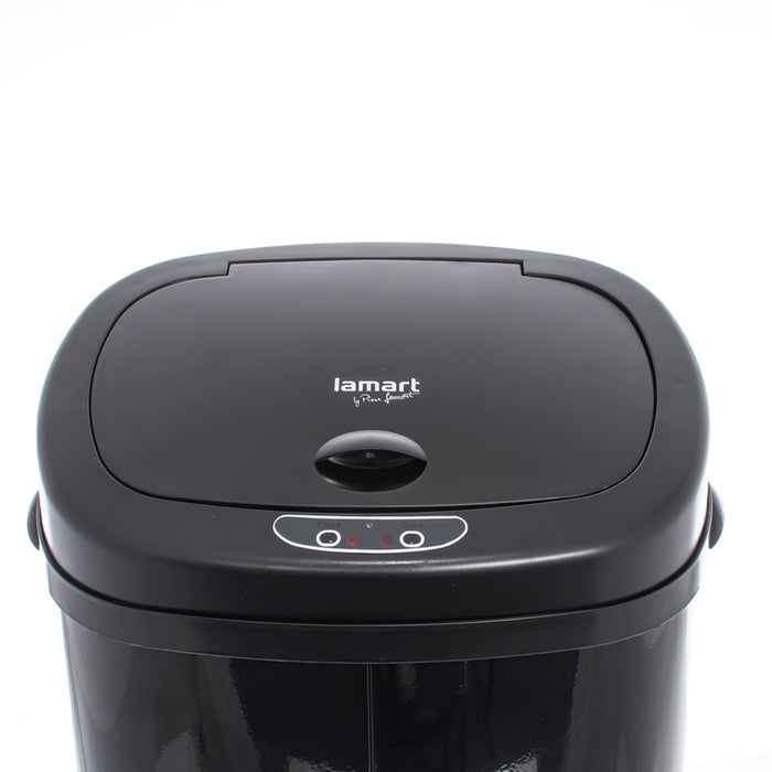 WASTE BIN 30L WITH SENSOR LT8111 BLACK LAMART