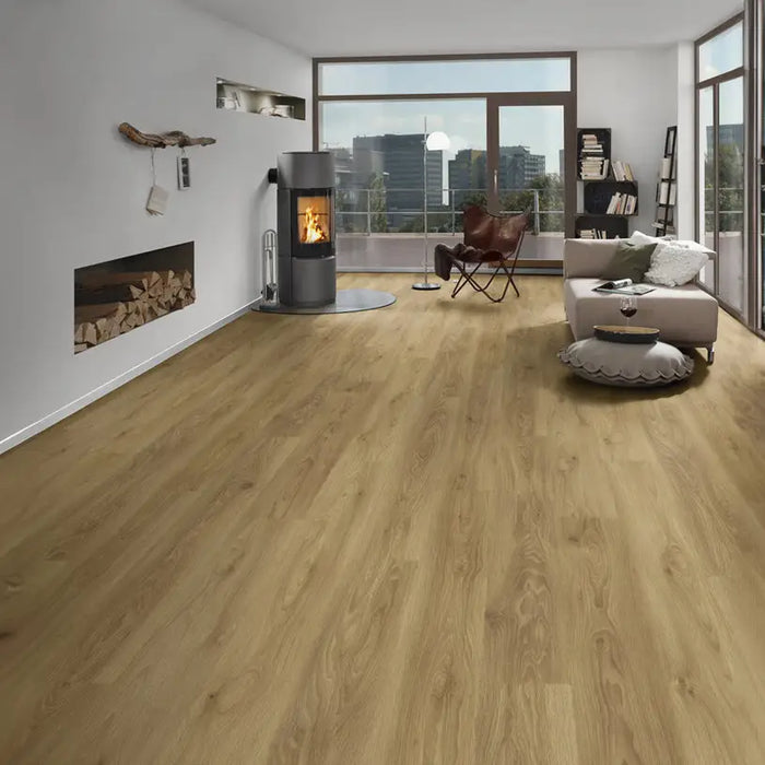LAMINATED PARQUET KRONO ORIGINAL NOVELLA OAK CARAMEL K627 8.00 mm 31/AC3 - Паркет<<<Паркет и елементи за