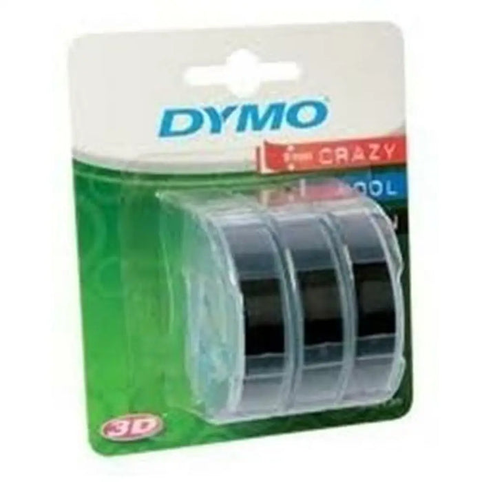 Laminated Tape for Labelling Machines Dymo 84773 9 mm x 3 m Black White (5 Units) - Електроника Периферни и резервни