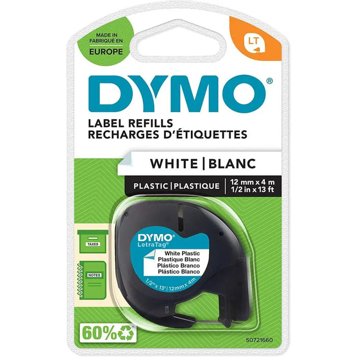 Laminated Tape for Labelling Machines Dymo 91221 12 mm - Електроника Периферни и резервни части<<<Компютри|