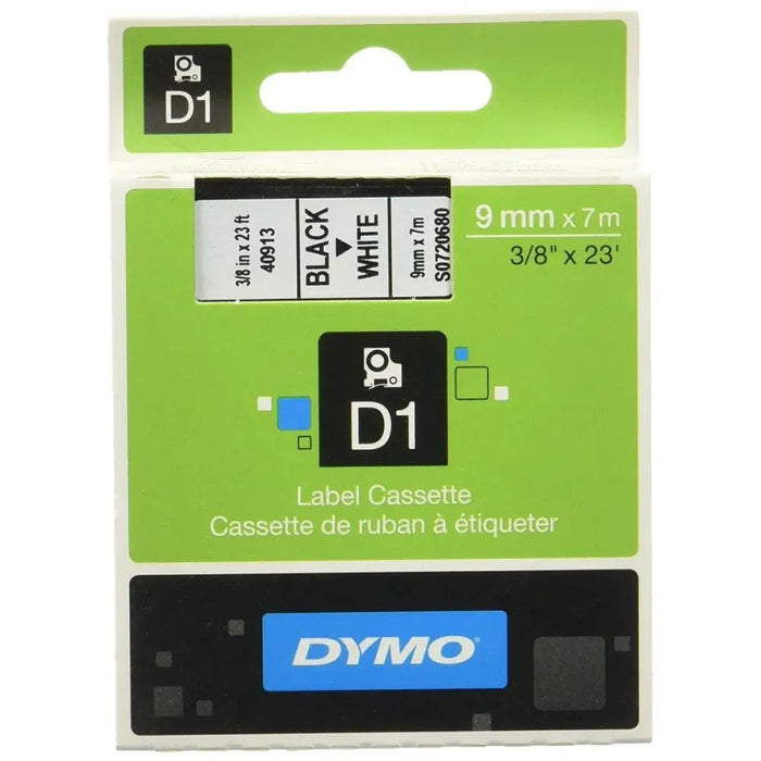 Laminated Tape for Labelling Machines Dymo D1 41913 9 mm LabelManager™ White Black (5 Units) - Електроника Периферни и