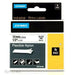 Laminated Tape for Labelling Machines Rhino Dymo ID1-12 12 x 3,5 mm Black White Self-adhesives (5 Units) - Електроника