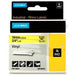 Laminated Tape for Labelling Machines Rhino Dymo ID1-19 19 x 3,5 mm Black Yellow Self-adhesives (5 Units) - Електроника