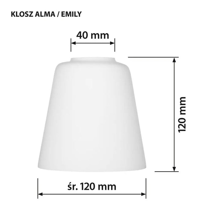 Lamp Shade Activejet klosz ALMA White Glass 12 cm - Лампи<<<Декорация и Осветление<<<Дом Градина<<<BigBuy&&&Lighting