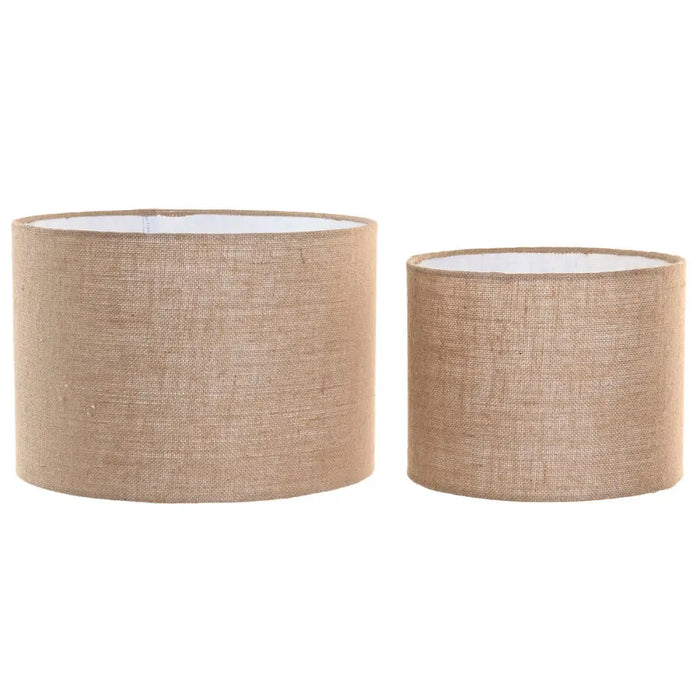 Lamp Shade Home ESPRIT Light brown Jute Metal 40 x 40 x 28 cm (2 Units) - Декорация и Осветление<<<Дом
