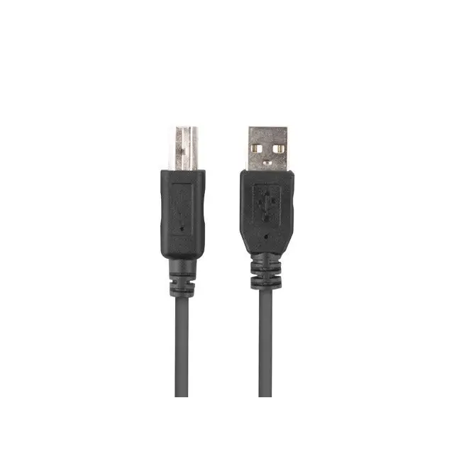 Lanberg Cable USB-A(M)->USB-B(M) 2.0 Ferrite 1.8m Box Black - USB<<<LANBERG кабели<<<LANBERG<<<PolyComp