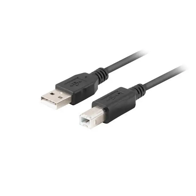 Lanberg Cable USB-A(M)->USB-B(M) 2.0 Ferrite 1.8m Box Black - USB<<<LANBERG кабели<<<LANBERG<<<PolyComp