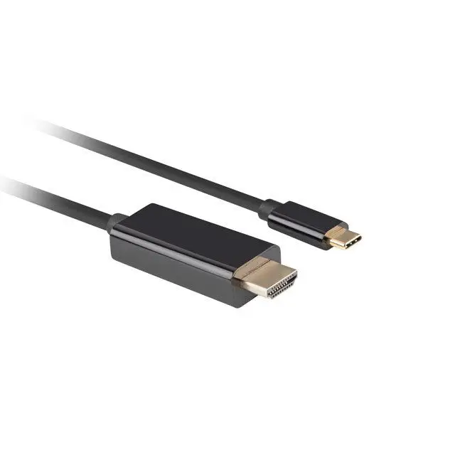 LANBERG CABLE USB-C(M)->HDMI(M) 1M 4K 60HZ BLACK - USB cablesKBA-USB<<<Cables and adaptersKBA<<<ActionPL