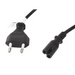 Lanberg CEE 7/16->IEC 320 C7 EURO (RADIO) Power Cord 3m VDE Black - Захранващи<<<LANBERG