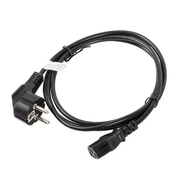Lanberg CEE 7/7 -> IEC 320 C13 power cord 1.8m black - Захранващи<<<LANBERG кабели<<<LANBERG<<<PolyComp&&&Компютър