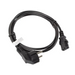 Lanberg CEE 7/7 -> IEC 320 C13 power cord 1.8m black - Захранващи<<<LANBERG кабели<<<LANBERG<<<PolyComp&&&Компютър