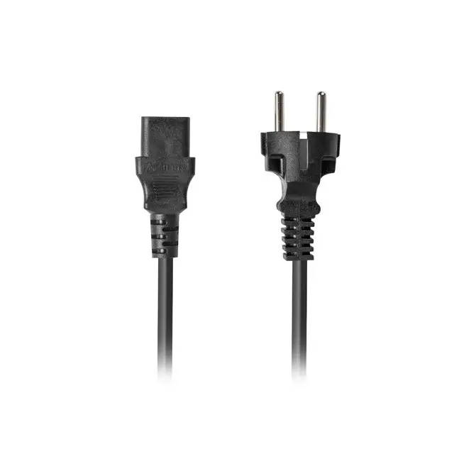 Lanberg CEE 7/7 -> IEC 320 C13 power cord 1.8m VDE Straight black - Захранващи<<<LANBERG