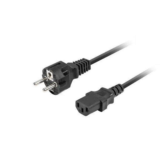 Lanberg CEE 7/7 -> IEC 320 C13 power cord 1.8m VDE Straight black - Захранващи<<<LANBERG