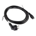 Lanberg CEE 7/7 (MICKEY) -> IEC 320 C5 power cord 3m VDE black - Захранващи<<<LANBERG
