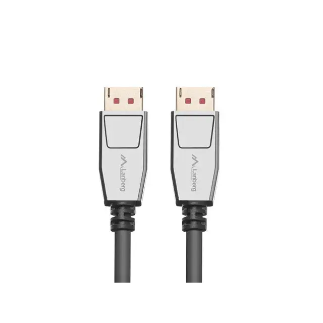 Lanberg display port cable M/M 20pin V1.4 8K 60Hz 1m black - Видео<<<LANBERG кабели<<<LANBERG<<<PolyComp&&&Кабели