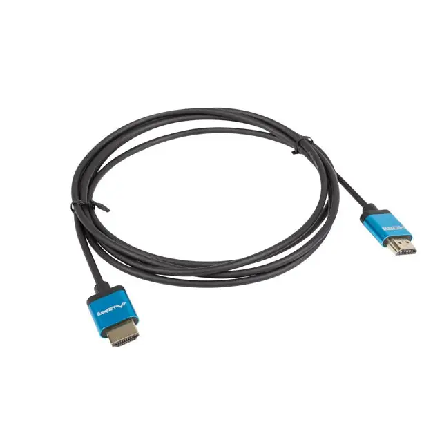 Lanberg HDMI M/M V2.0 4K cable 1m slim black - Видео<<<LANBERG кабели<<<LANBERG<<<PolyComp&&&Адаптери<<<Компютър Кабели