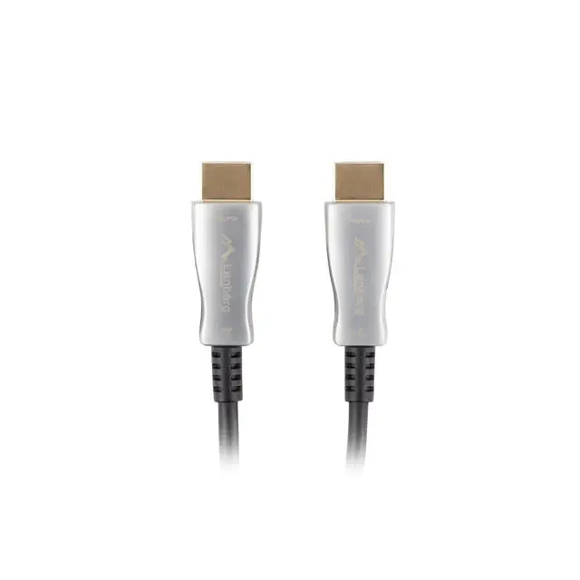 Lanberg HDMI M/M v2.0 cable 10m optical black aoc - Видео<<<LANBERG кабели<<<LANBERG<<<PolyComp&&&Адаптери<<<Компютър
