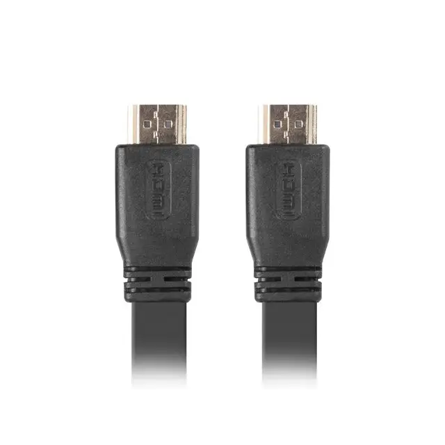 Lanberg HDMI M/M V2.0 cable 1m 4K flat black - Видео<<<LANBERG кабели<<<LANBERG<<<PolyComp&&&HDMI