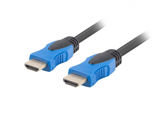Lanberg HDMI M/M V2.0 cable 4K 3m CU black - Видео<<<LANBERG кабели<<<LANBERG<<<PolyComp&&&Адаптери<<<Компютър Кабели и
