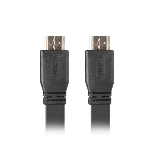 Lanberg HDMI M/M V2.0 cable 5m 4K flat black - Видео<<<LANBERG кабели<<<LANBERG<<<PolyComp&&&Компютър Кабели и