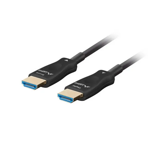 Lanberg HDMI M/M V2.1 cable 30m Optical Black AOK - Видео<<<LANBERG кабели<<<LANBERG<<<PolyComp&&&Компютър Кабели и
