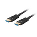 Lanberg HDMI M/M V2.1 cable 30m Optical Black AOK - Видео<<<LANBERG кабели<<<LANBERG<<<PolyComp&&&Компютър Кабели и