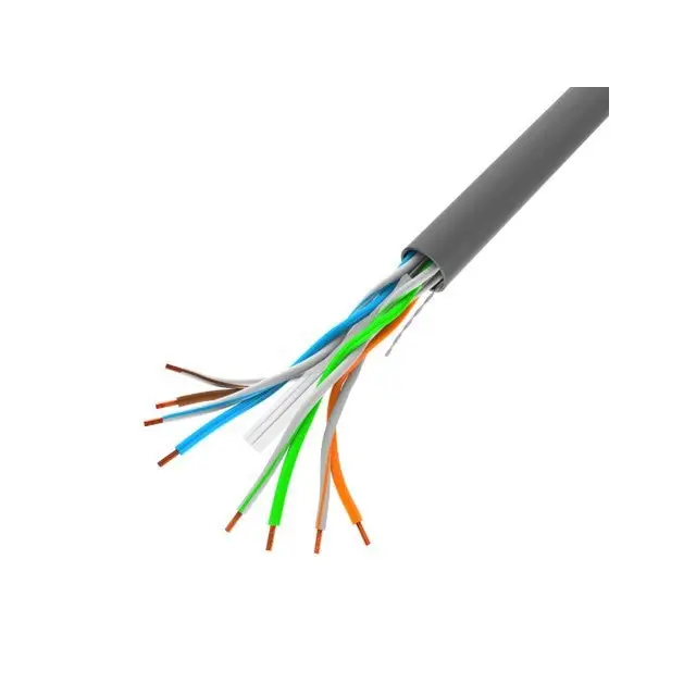 Lanberg LAN cable CAT.6 utp 100m solid cu grey cpr + fluke passed - Мрежови кабели<<<LANBERG мрежово и