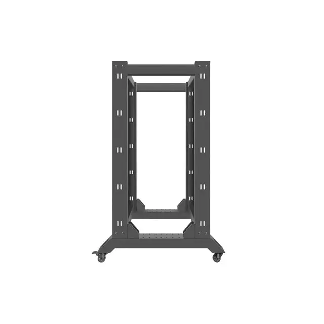 Lanberg open rack 22U 600x800 black - Сървърни и комуникационни шкафове<<<LANBERG сървърни шкафове и