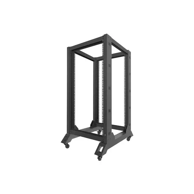 Lanberg open rack 22U 600x800 black - Сървърни и комуникационни шкафове<<<LANBERG сървърни шкафове и