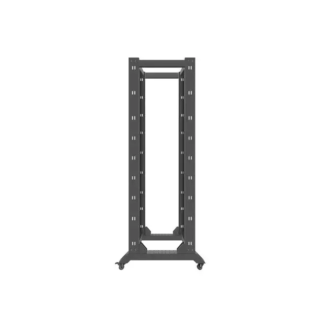 Lanberg open rack 42U 600x800 black - Сървърни и комуникационни шкафове<<<LANBERG сървърни шкафове и