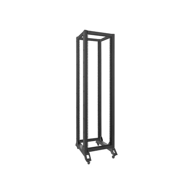 Lanberg open rack 42U 600x800 black - Сървърни и комуникационни шкафове<<<LANBERG сървърни шкафове и