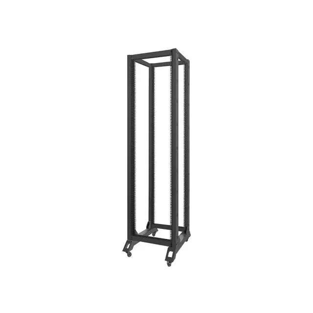 Lanberg open rack 42U 600x800 black - Сървърни и комуникационни шкафове<<<LANBERG сървърни шкафове и