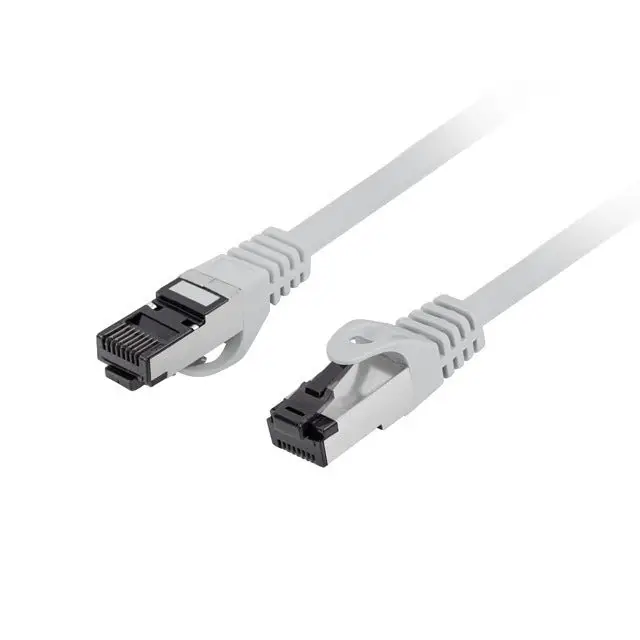 Lanberg patch cord CAT.8.1 S/FTP LSZH CU 3m grey - Пач<<<LANBERG кабели<<<LANBERG<<<PolyComp&&&Компютър Кабели и