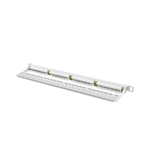 Lanberg patch panel 24 port 0.5U CAT.6 grey - Пач панели<<<LANBERG сървърни шкафове и