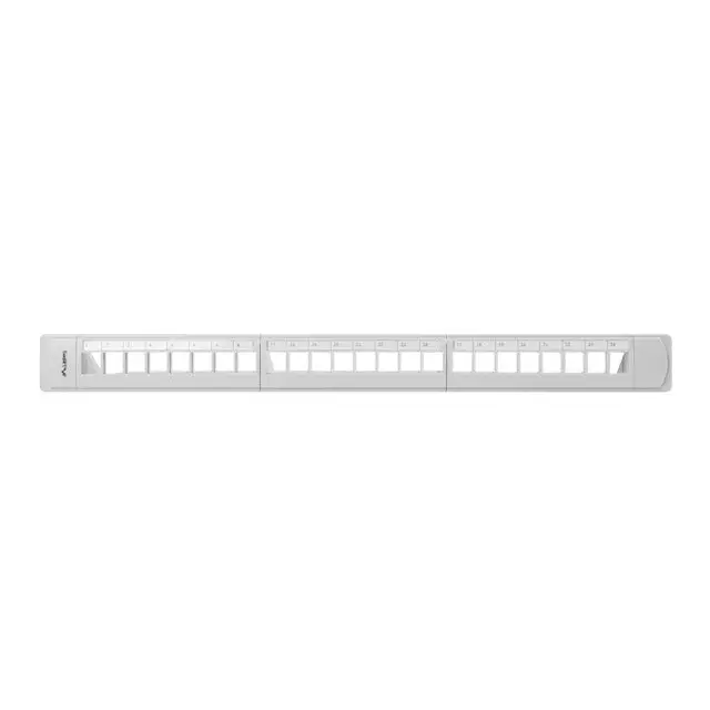 Lanberg patch panel blank 24 port 1U with organizer for keystone modules gray - Пач панели<<<LANBERG сървърни шкафове и