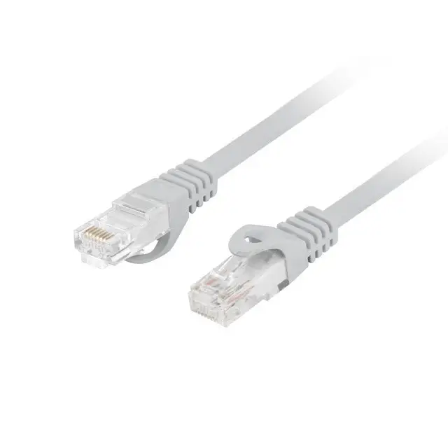 Lanberg patchcord CAT.6 UTP LSZH CCA 0.5m Fluke Passed Grey - Пач<<<LANBERG кабели<<<LANBERG<<<PolyComp&&&Компютърни