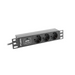 Lanberg power distribution unit (PDU) 10’’1U 16A 3X SCHUKO 2M black - Захранващи панели<<<LANBERG сървърни шкафове и