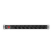 Lanberg power distribution unit (pdu) 19’’ 1U 16a 2m 8x schuko outlets black - Разклонители<<<LANBERG сървърни шкафове
