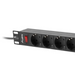 Lanberg power distribution unit (PDU) 19’’ 1U 16A 9xSchuko outlets,black - Захранващи панели<<<LANBERG сървърни шкафове