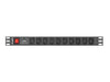 Lanberg power distribution unit (PDU) 19’’1U 10A 10 SOCKETS 2M black - Захранващи панели<<<LANBERG сървърни шкафове и