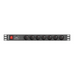 Lanberg power distribution unit (PDU) 19’’1U 16A 7 SOCKETS 2M black - Захранващи панели<<<LANBERG сървърни шкафове и